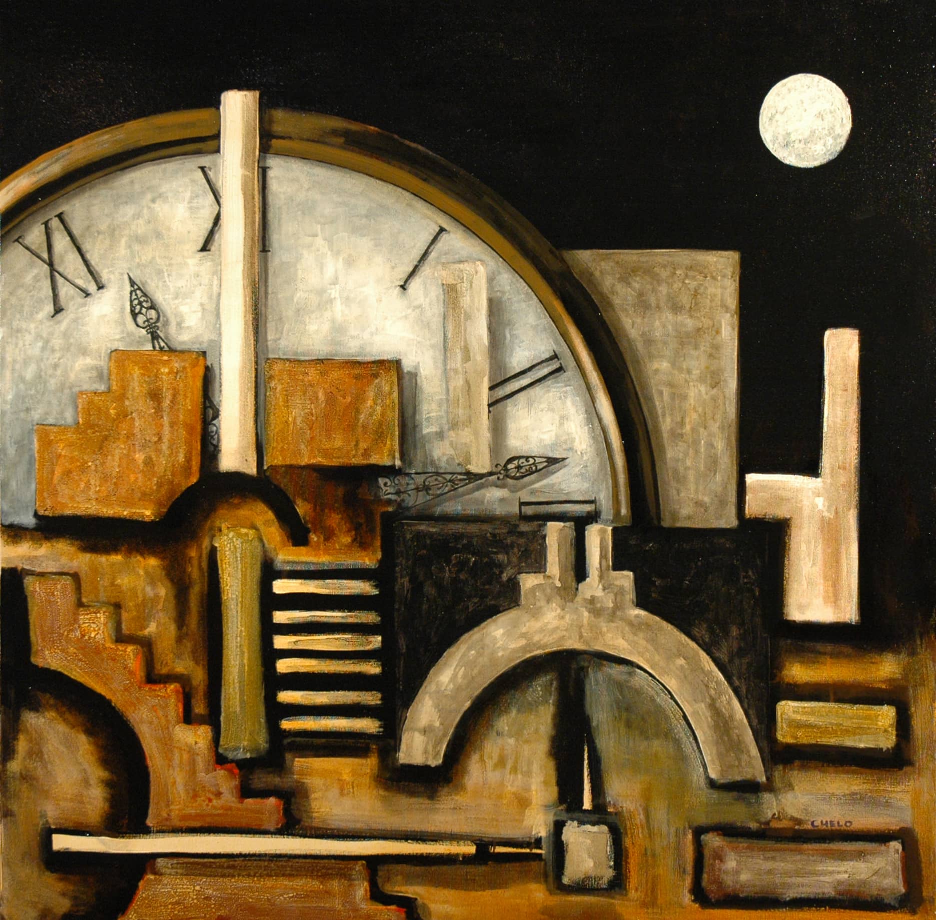 Acrilico 100 x 100 cm.